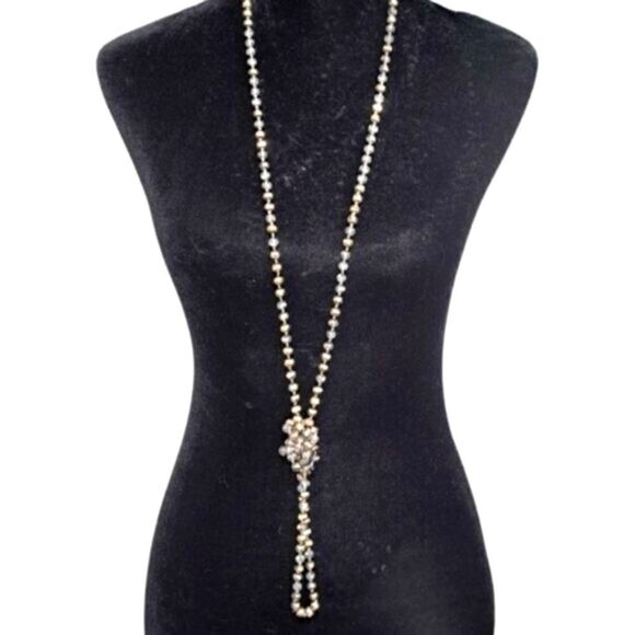 Long Crystal Necklace - Picture 5 of 8